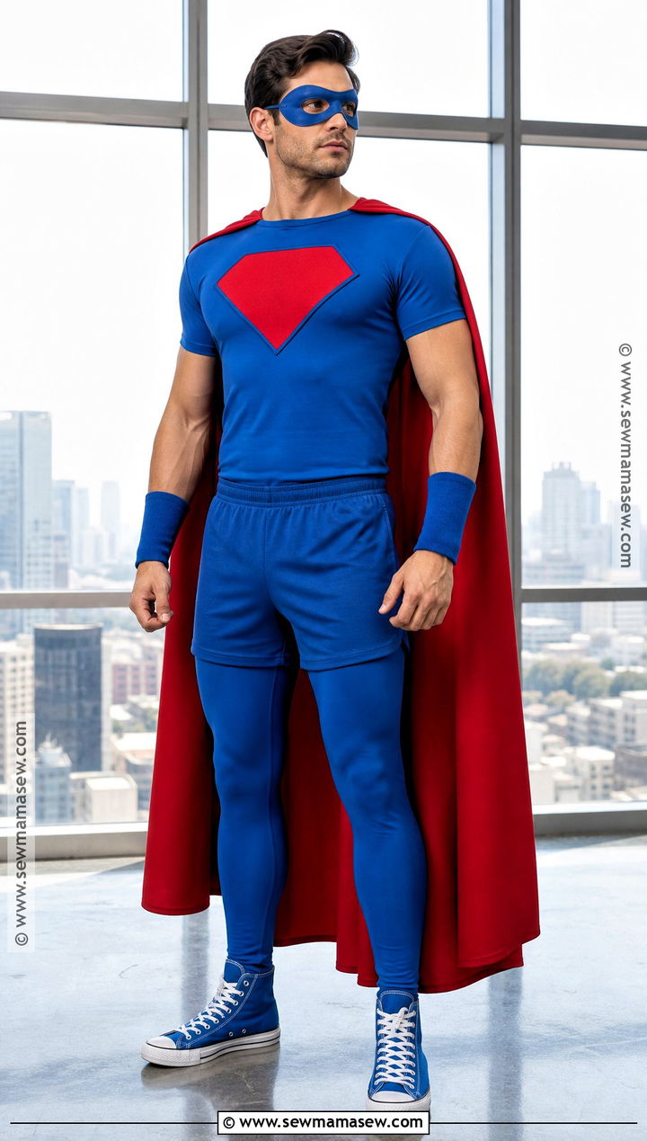 Classic Superhero Costume With Cape - 35 simple halloween costumes for men