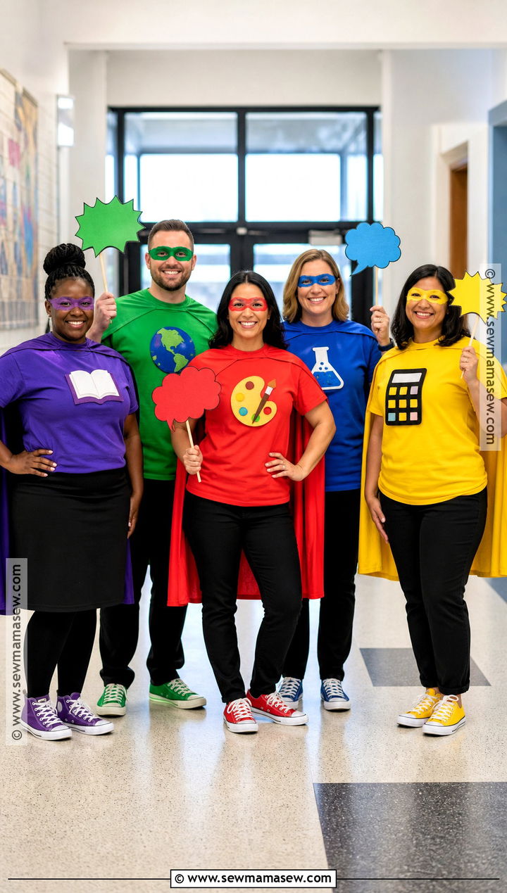 Classic Superhero Staff Costume - 30 School Staff Halloween Costume Ideas