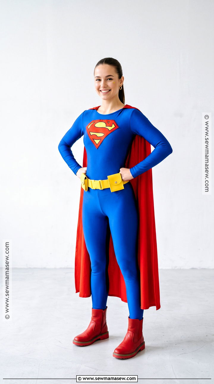 Classic Superman Costume With Cape - 30 Superman Costume Ideas for Girls