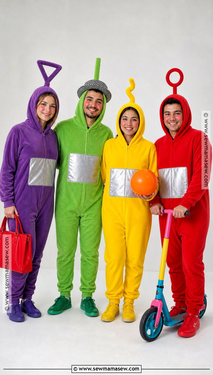 Classic Teletubbies Group Costume - 40 teletubbies costume ideas