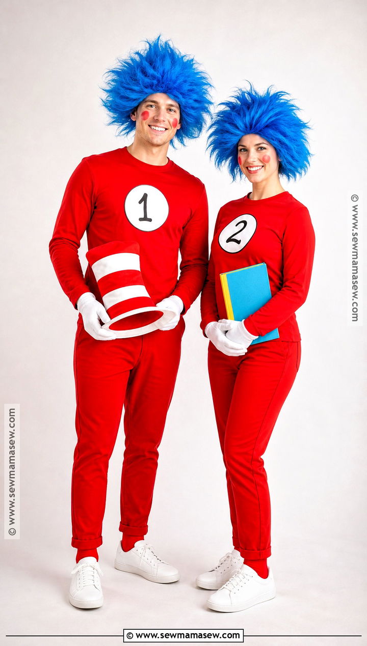 Classic Thing One And Thing Two Costume - 40 thing one and thing two costumes