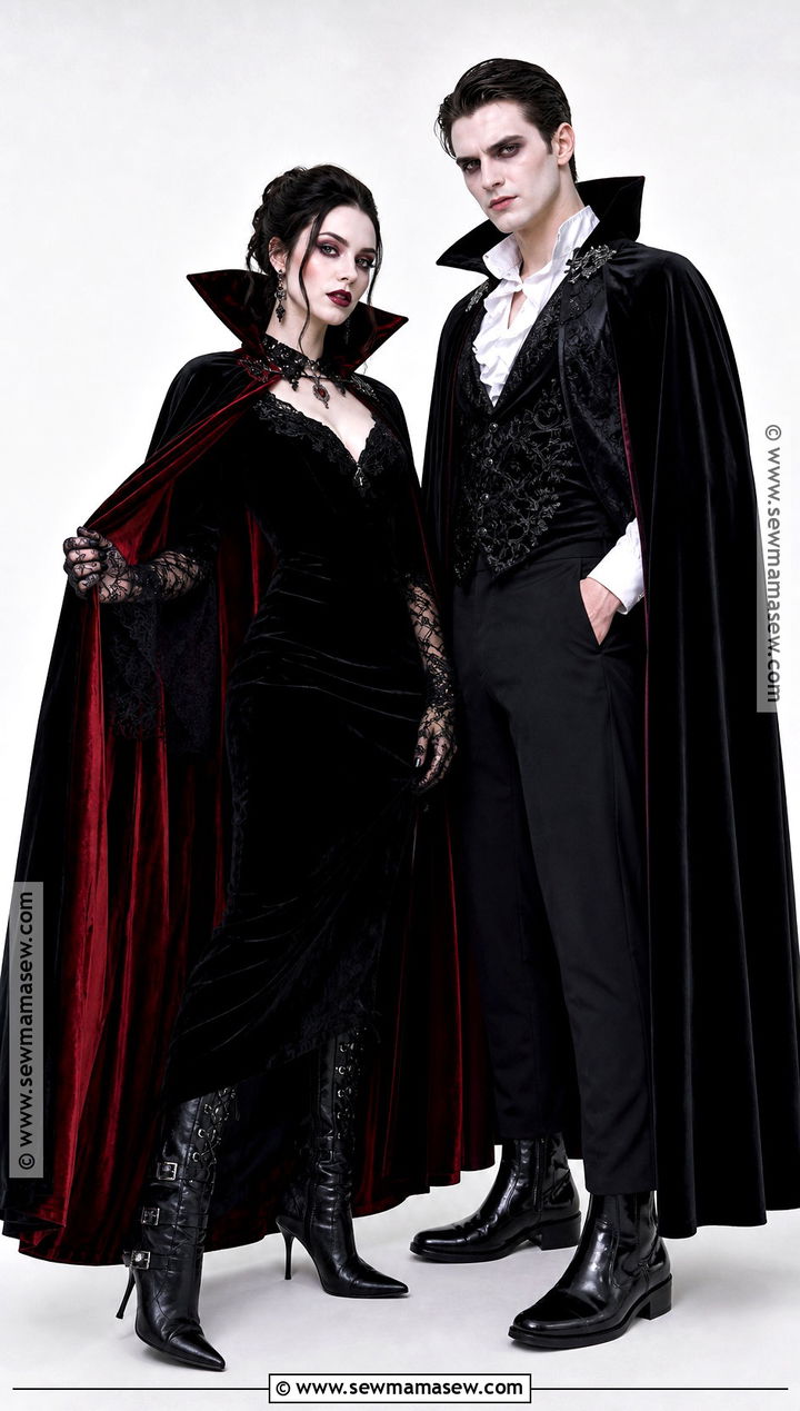 Classic Vampire Couple Costume - 50 couple costumes for halloween