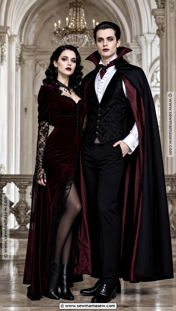 Classic Vampire Couple Costume - 35 easy couples costume ideas