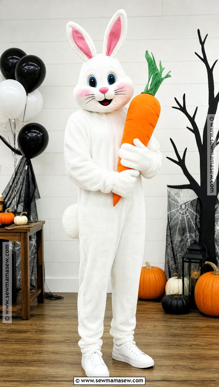 Classic White Bunny Costume - 30 Halloween Bunny Costume Ideas
