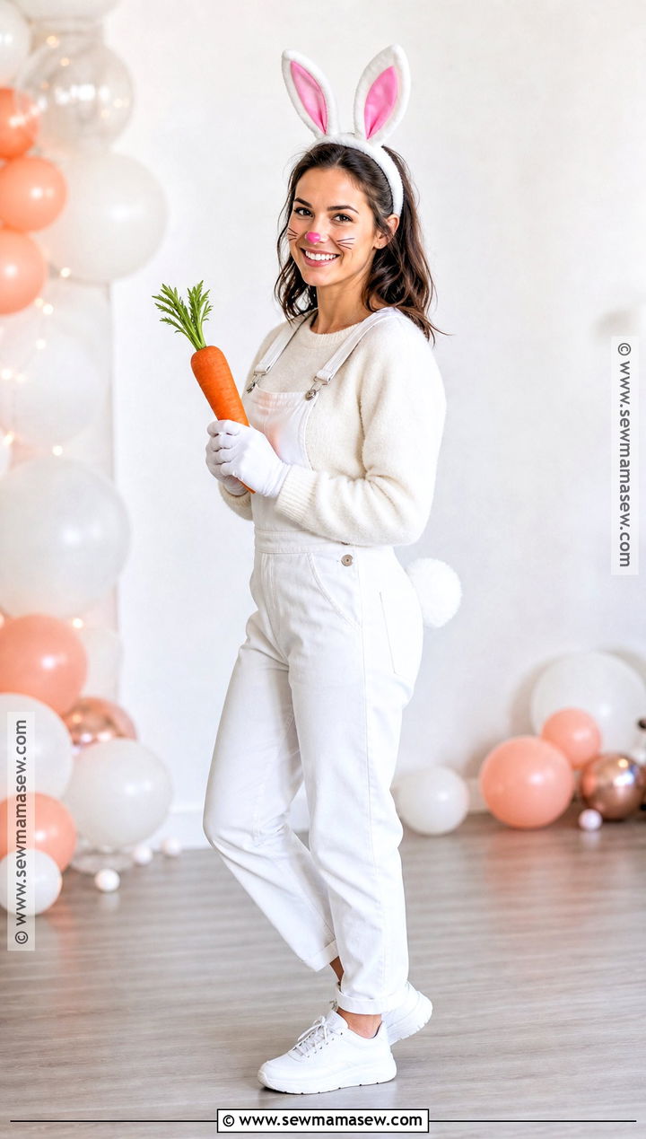 Classic White Bunny Costume - 45 bunny halloween costume ideas