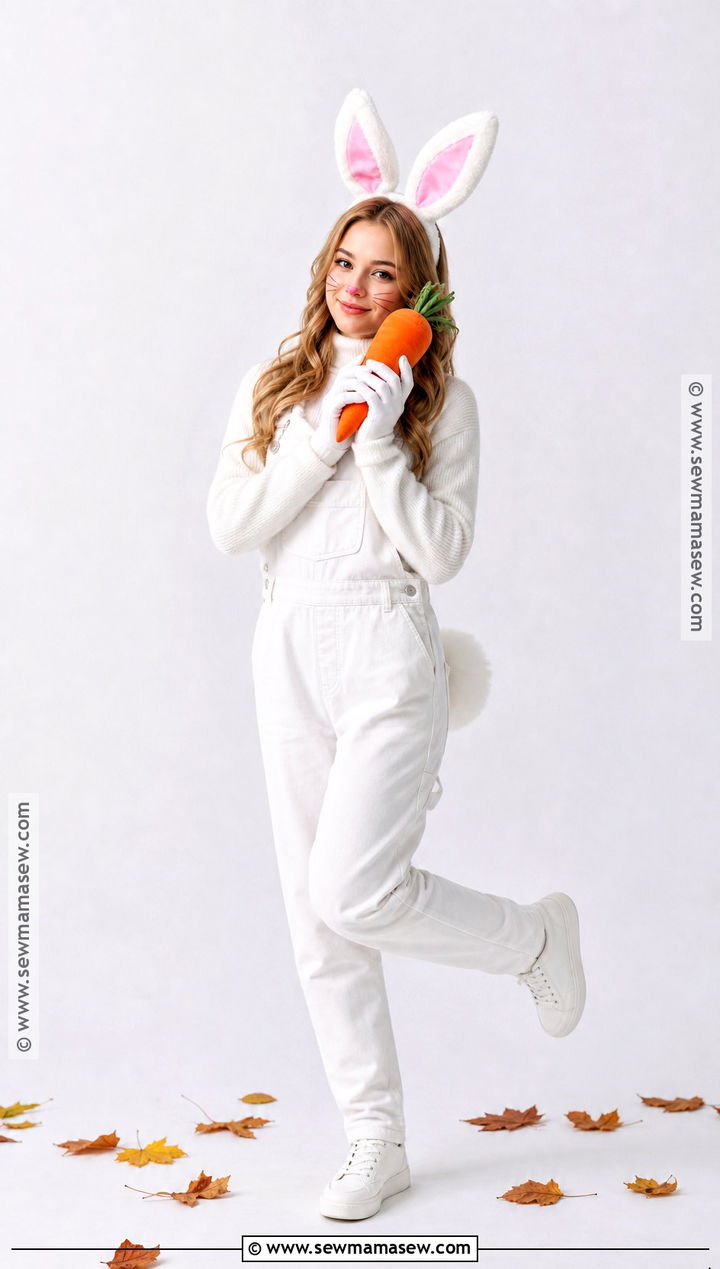 Classic White Bunny Costume - 50 bunny costume ideas