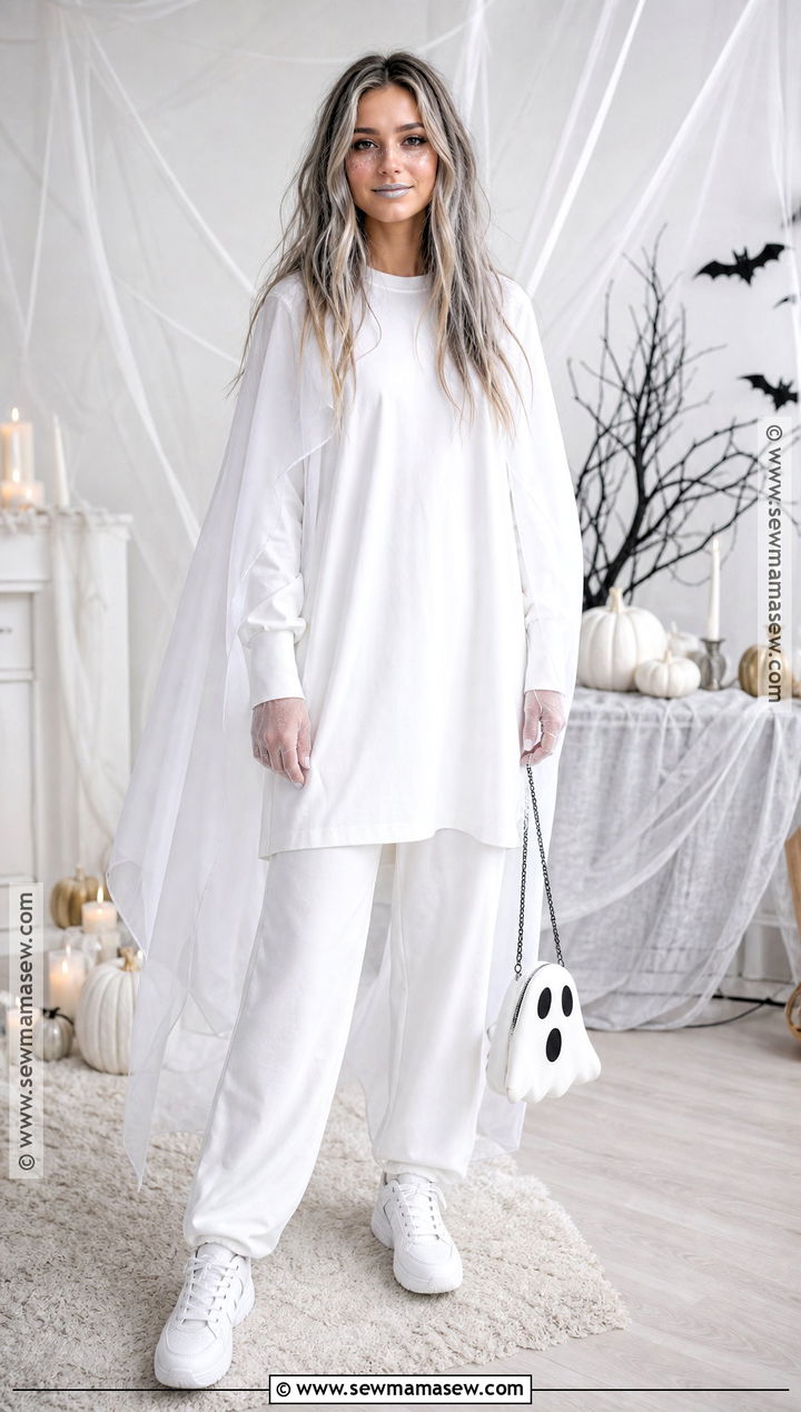 Classic White Ghost Outfit - 30 Ghost Outfit Ideas