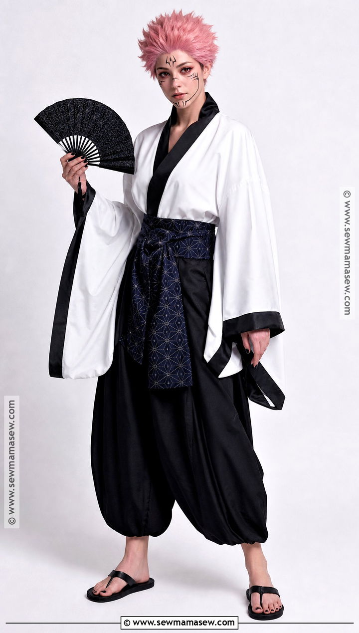 Classic White Kimono Sukuna Costume - 30 sukuna costume ideas for females