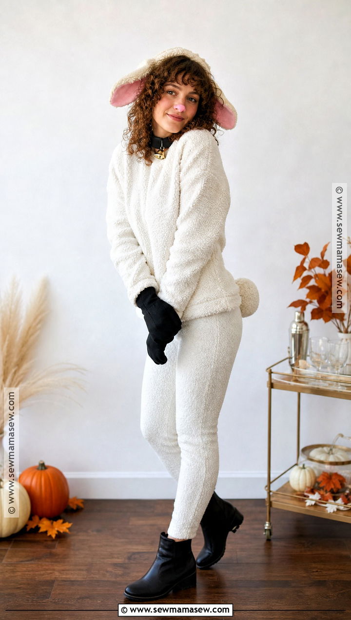 Classic White Lamb Costume - 30 lamb halloween costume ideas