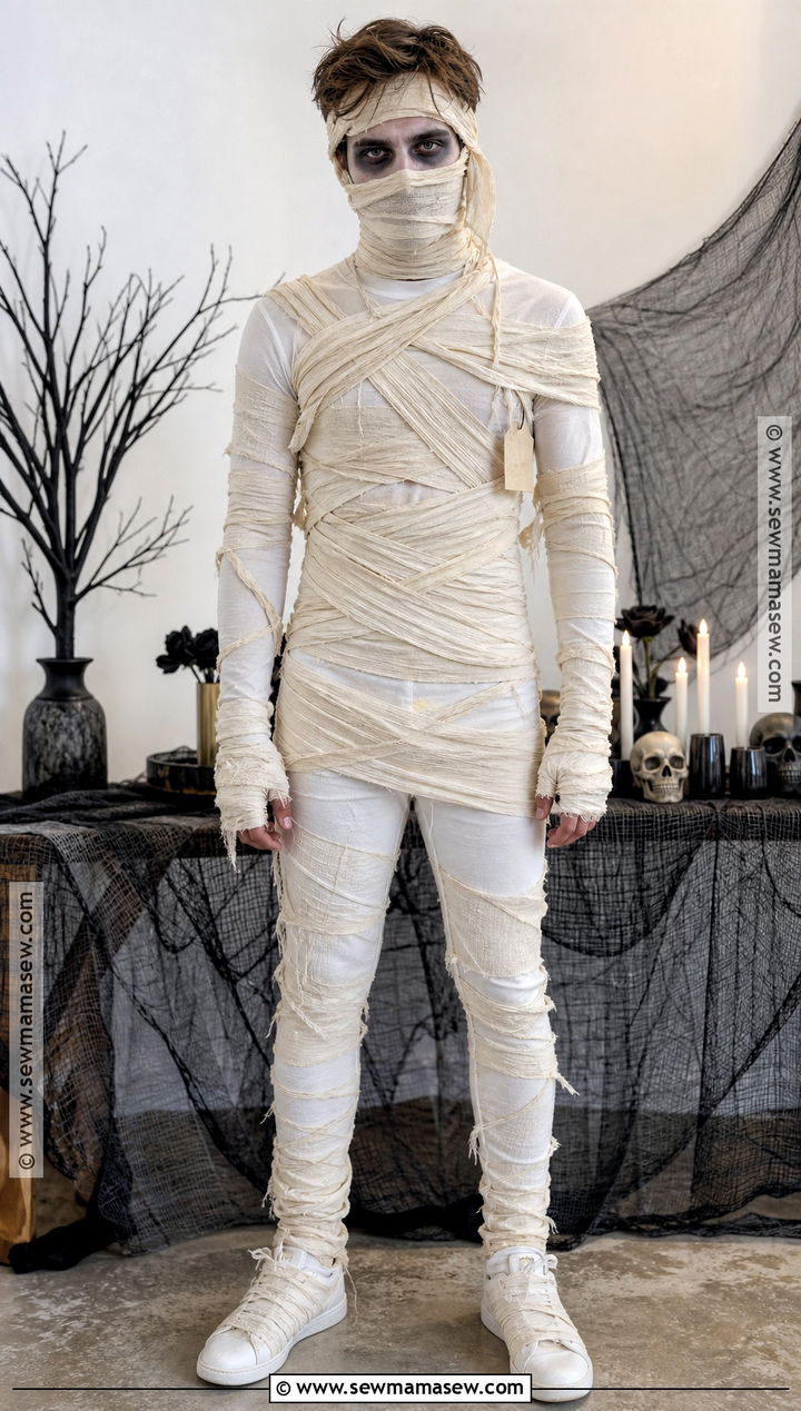 Classic White Mummy Costume - 40 mummy halloween costume ideas
