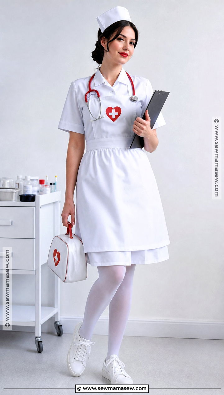 Classic White Nurse Costume - 30 nurse costume ideas for women