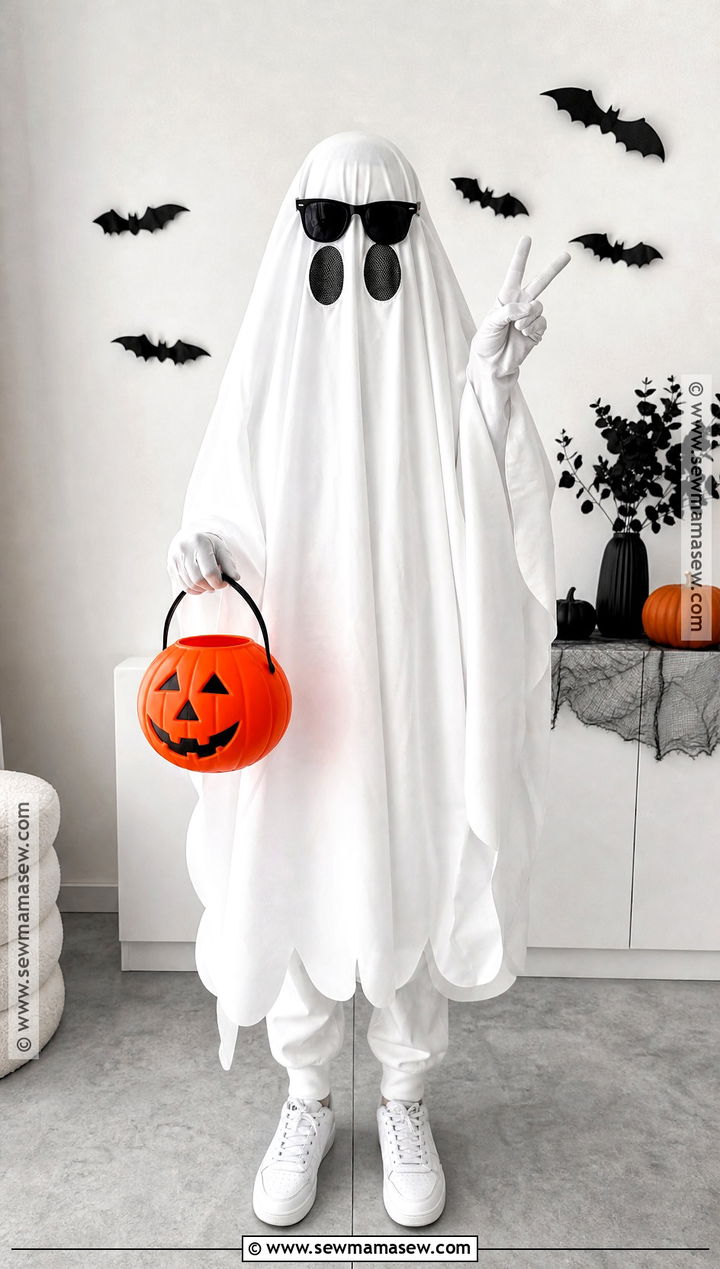 Classic White Sheet Ghost Costume - 35 ghost halloween costume ideas