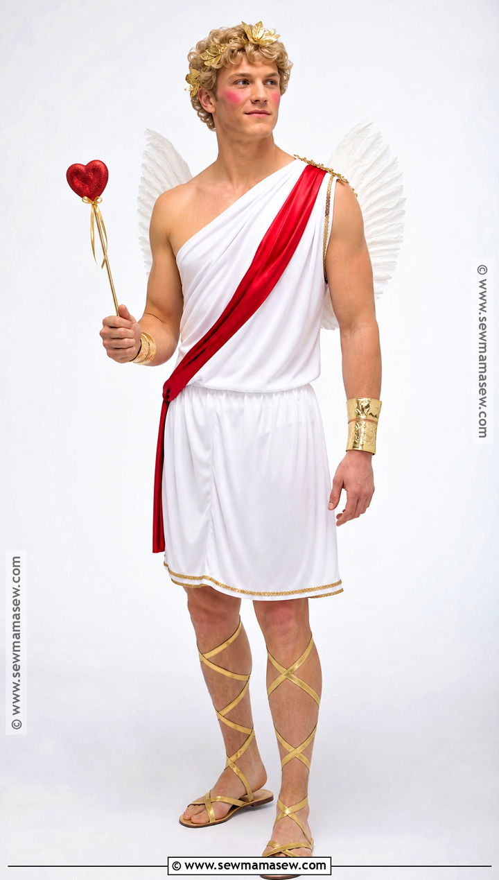 Classic White Toga Cupid Costume - 30 Cupid Costume Ideas for Men