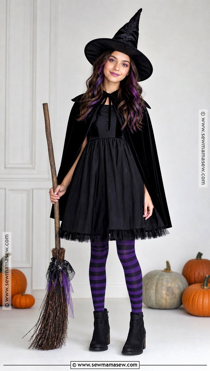 Classic Witch Costume For Girls - 45 girl halloween costumes