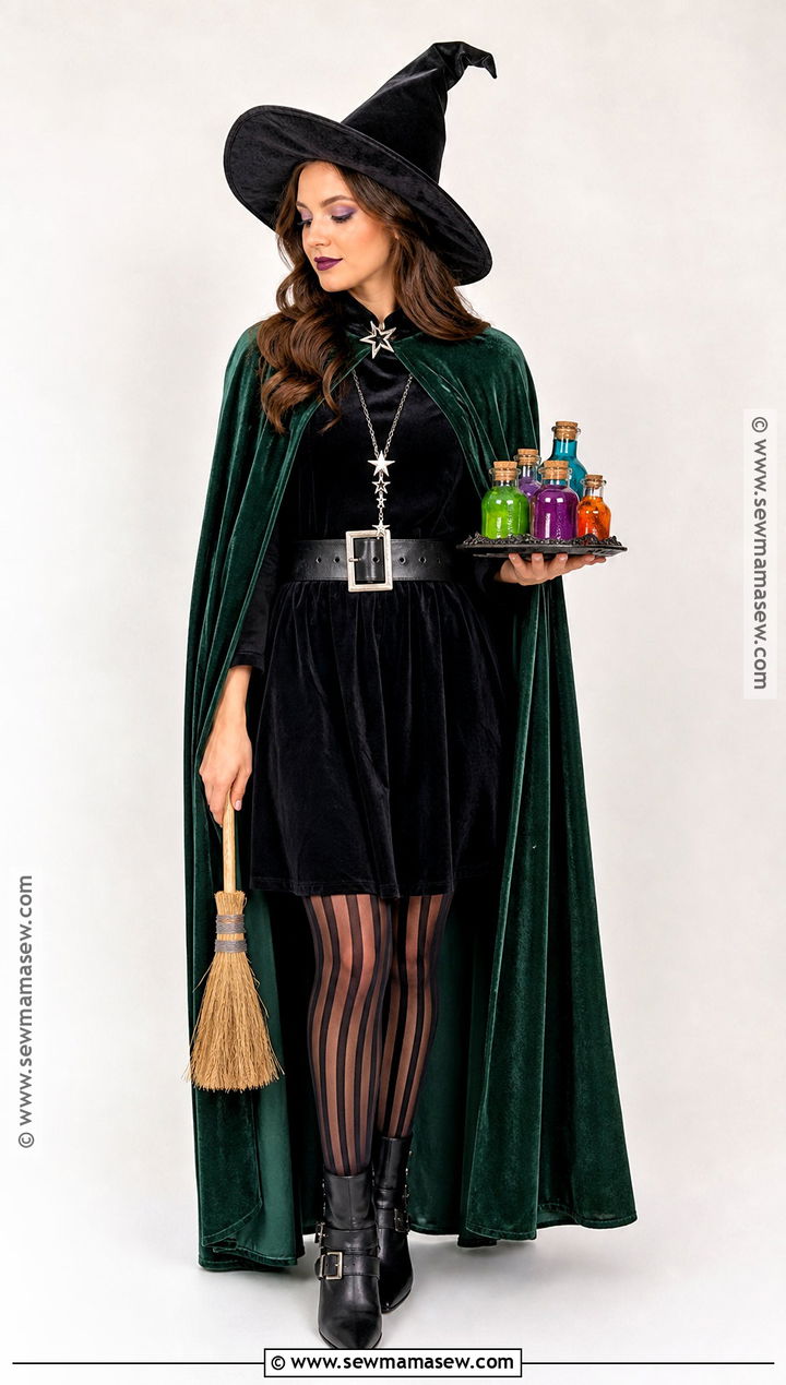 Classic Witch Costume With Brown Hair - 30 brown hair halloween costume ideas