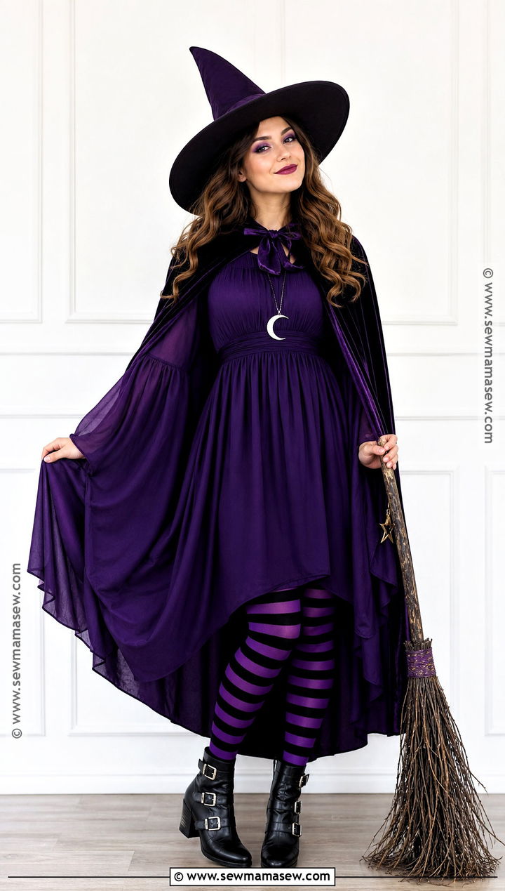 Classic Witch Costume With Long Brown Hair - 35 halloween costumes brown hair