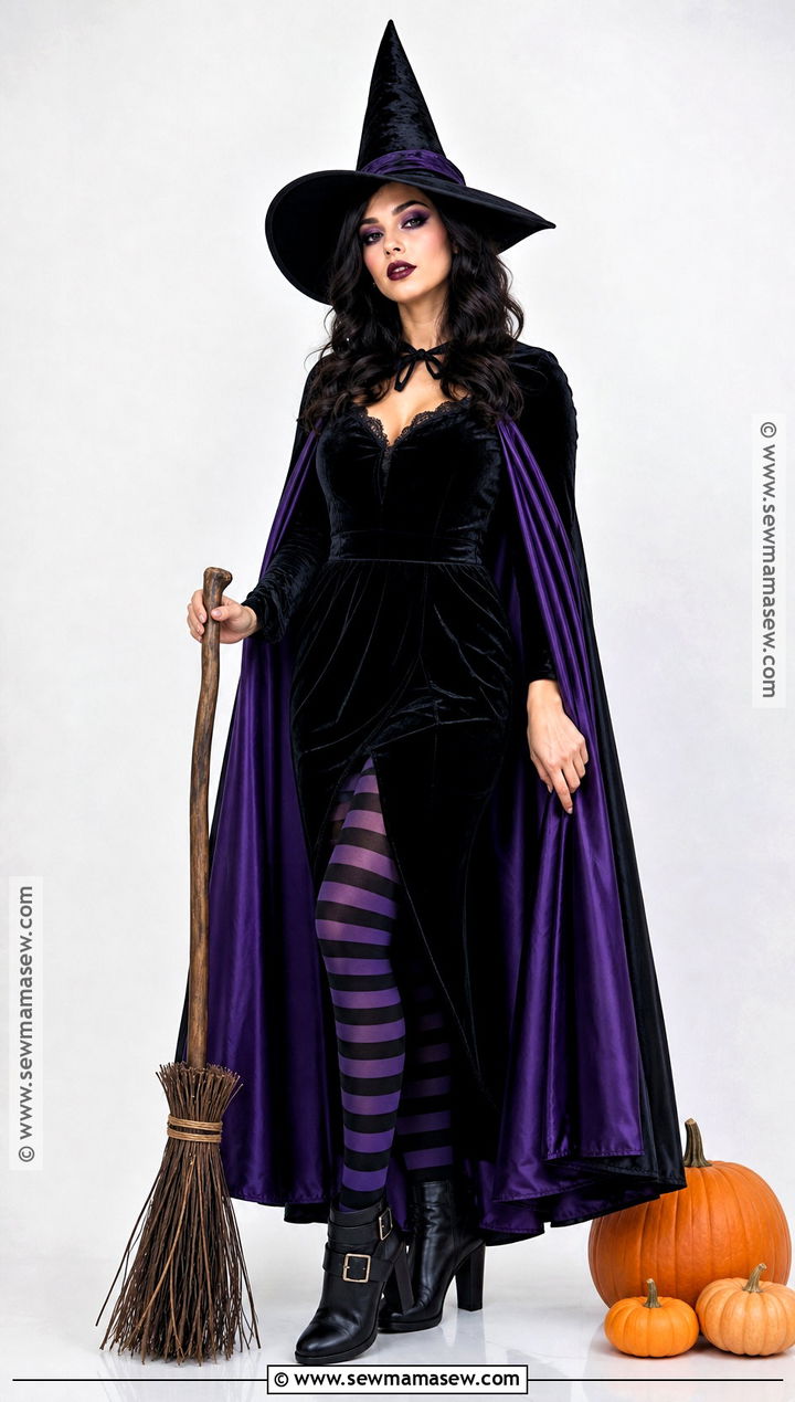 Classic Witch Costume With Pointed Hat - 50 iconic halloween costumes