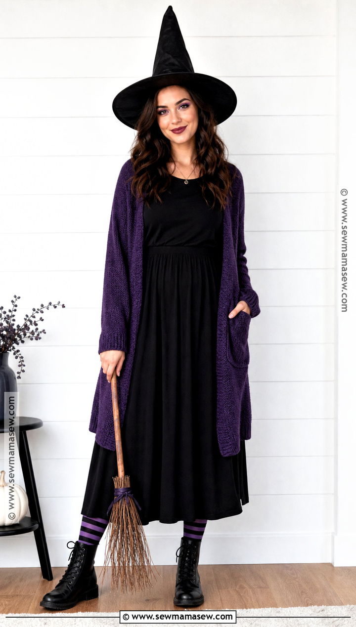 Classic Witch Costume With Pointed Hat - 30 basic costume ideas