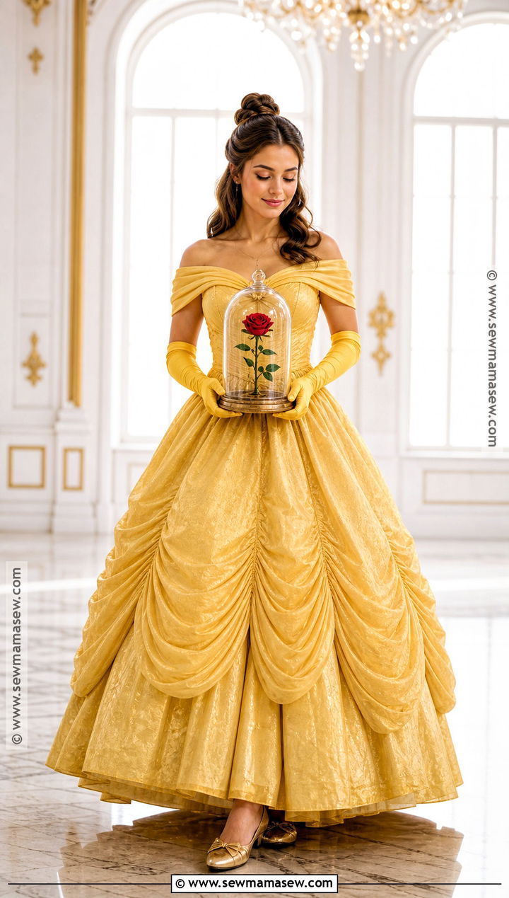 Classic Yellow Ball Gown Belle Costume - 50 belle costume ideas