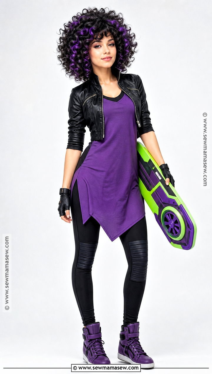 Classic Zoe Costume With Purple Outfit - 50 subway surfers costume ideas