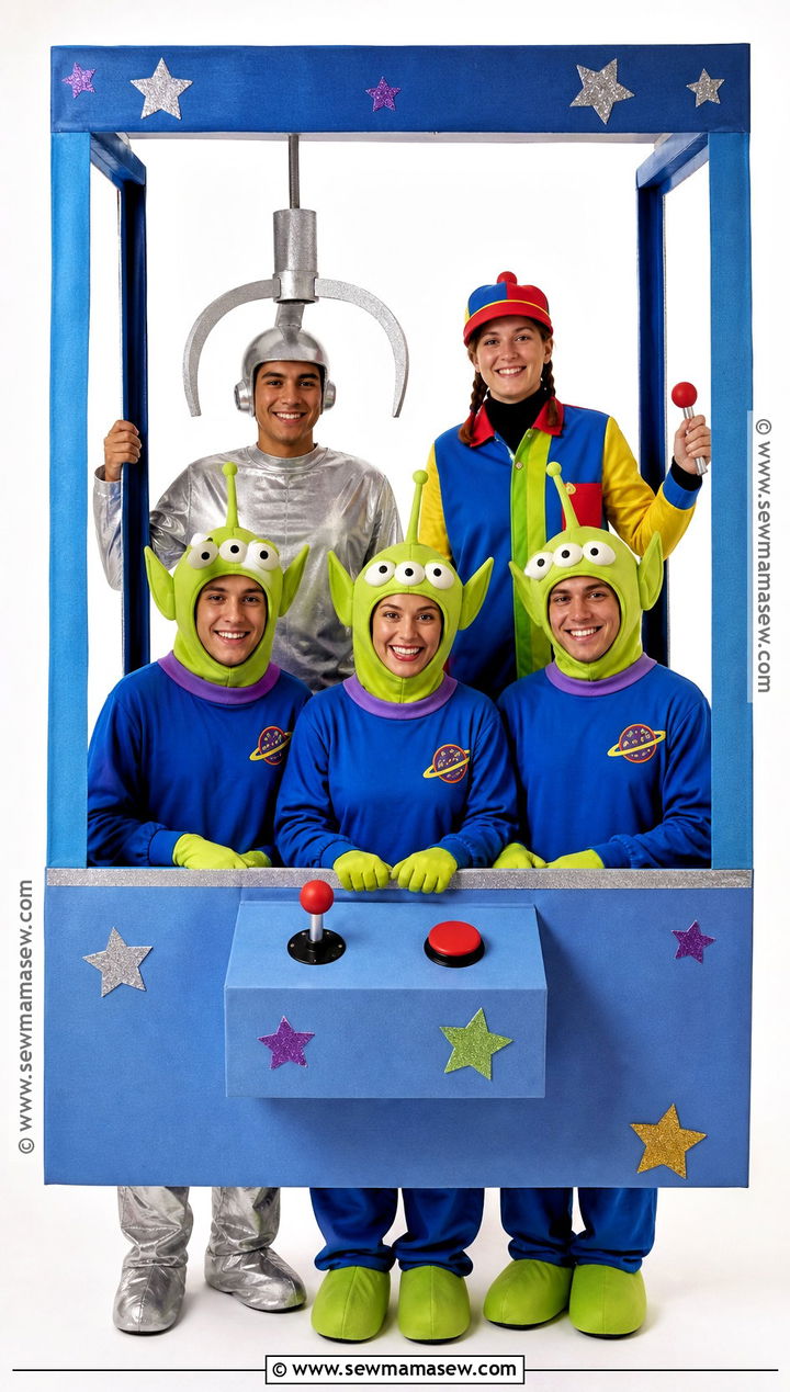 Claw Machine Alien Group Costume - 35 toy story group costume ideas