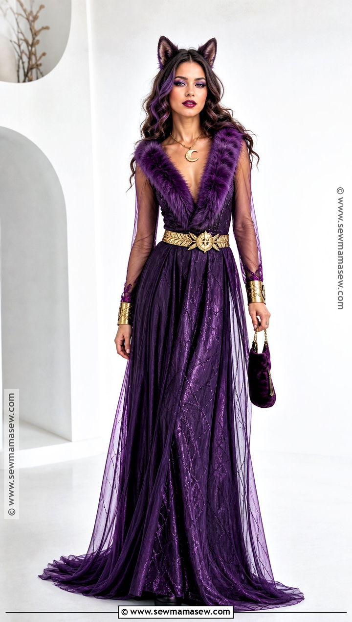 Clawdeen Wolf Purple Gown Costume - 50 clawdeen wolf costume ideas