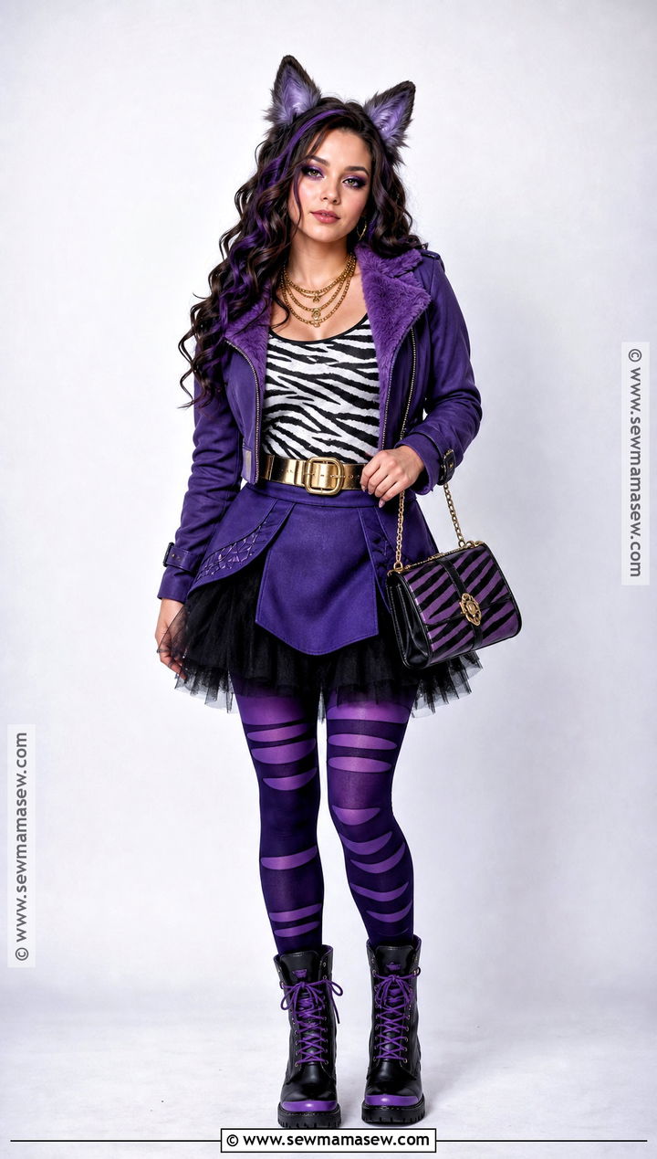 Clawdeen Wolf Zebra Print Costume - 50 clawdeen wolf costume ideas