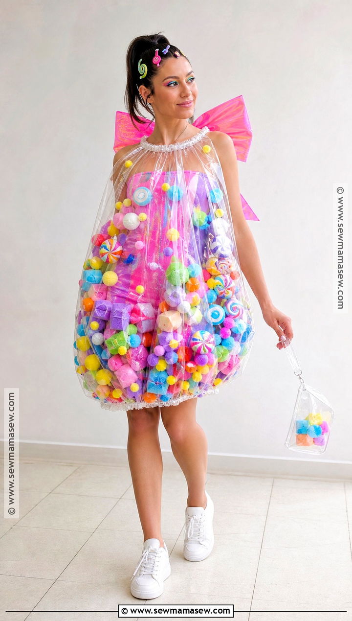 Clear Candy Bag Costume - 30 Candy Costume Ideas for Women