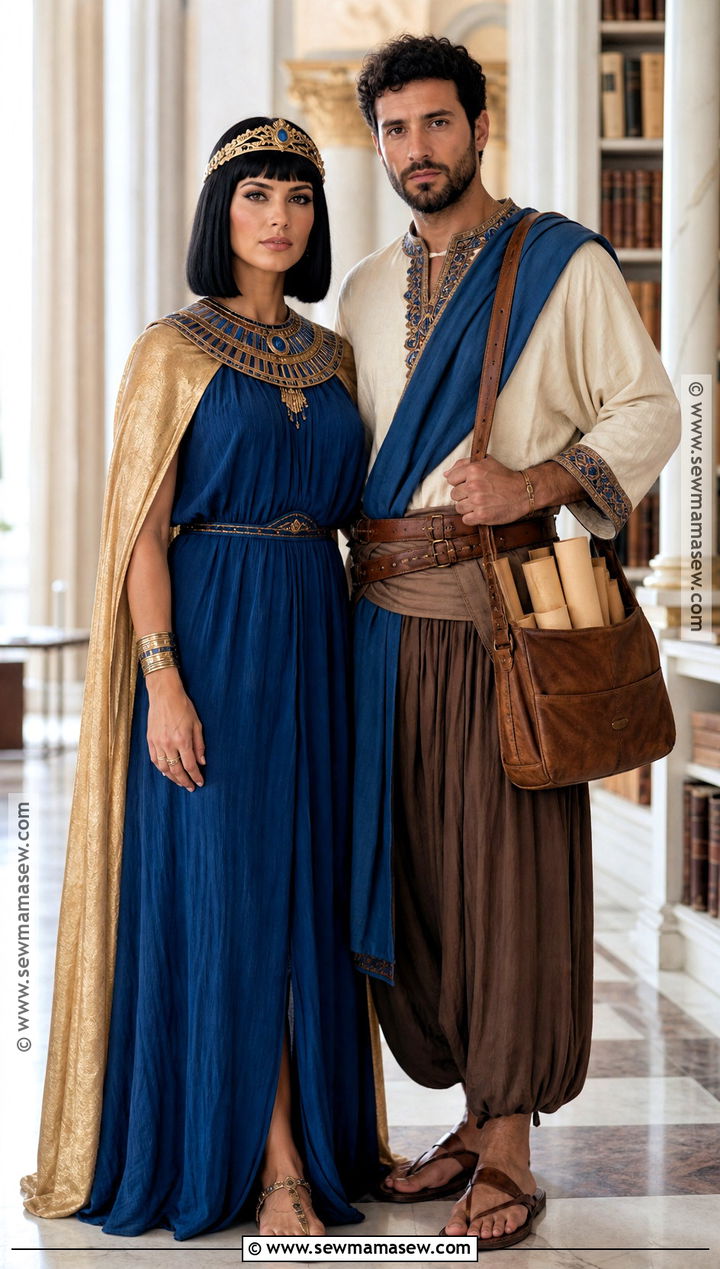 Cleopatra And Palace Scholar Couple Costume - 30 cleopatra couple costume ideas