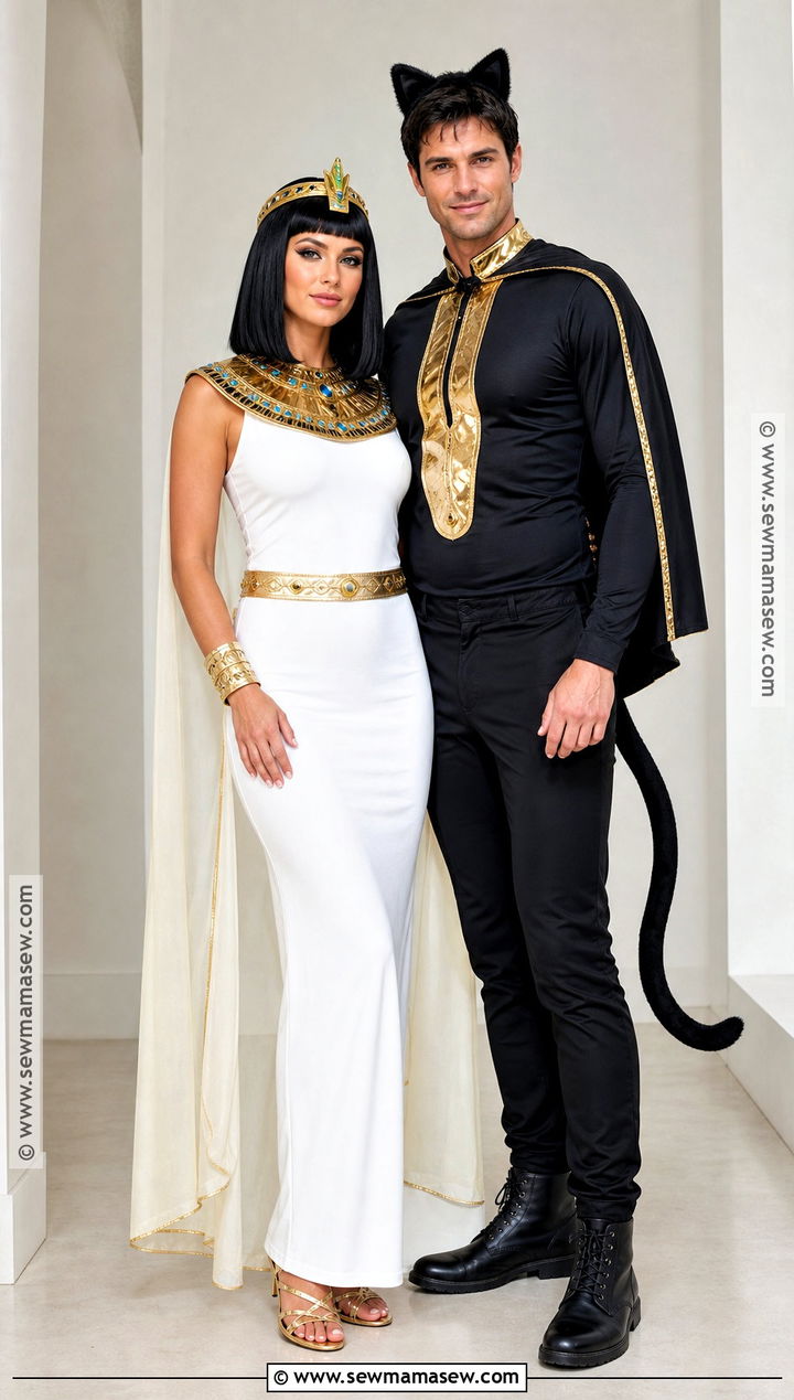 Cleopatra And Royal Cat Couple Costume - 30 cleopatra couple costume ideas