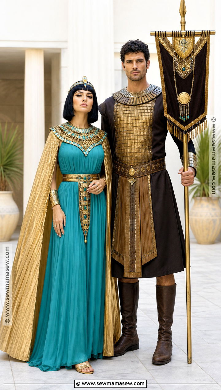 Cleopatra And Royal Guard Couple Costume - 30 cleopatra couple costume ideas