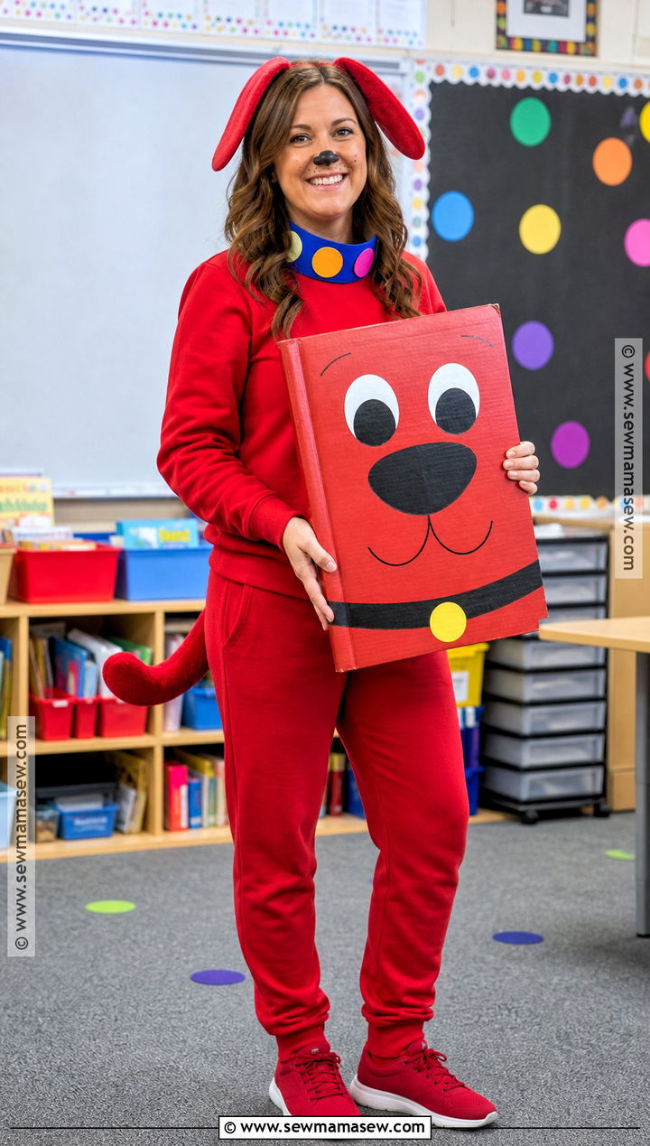 Clifford The Big Red Dog Costume - 30 easy book character costumes for teachers