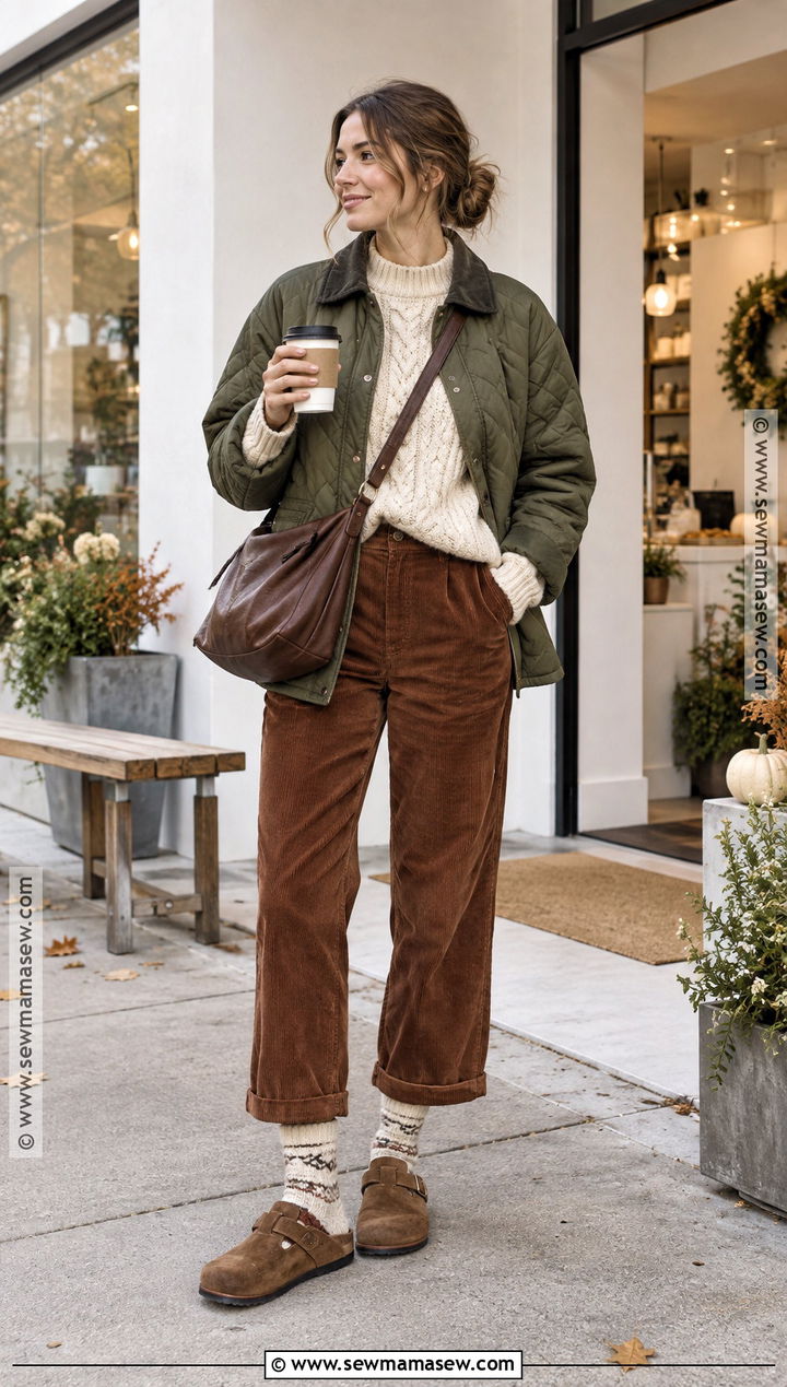 Clogs With Corduroy Trousers Outfit - 15 autumn shoes 2026