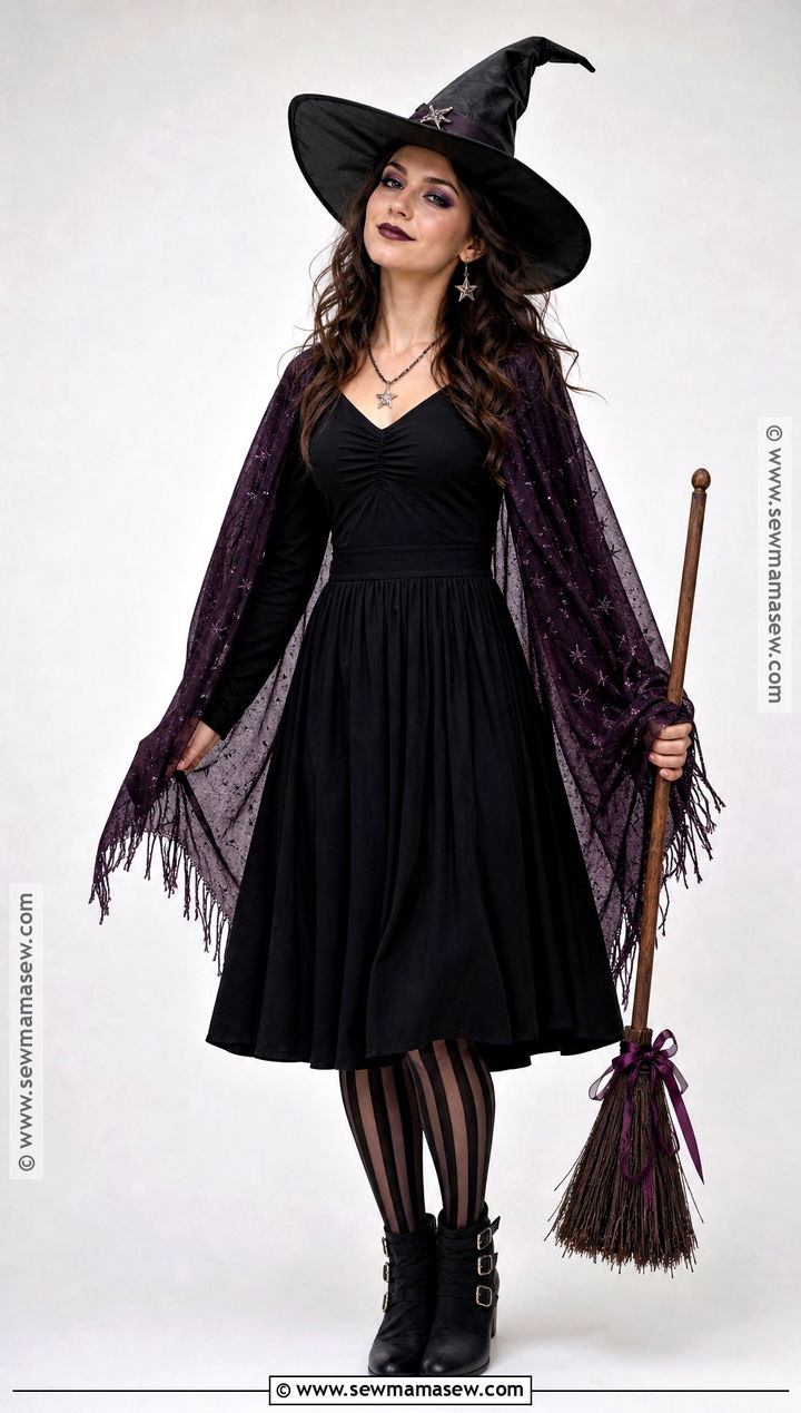 Closet Witch Costume With Black Dress - 30 closet costumes last minute