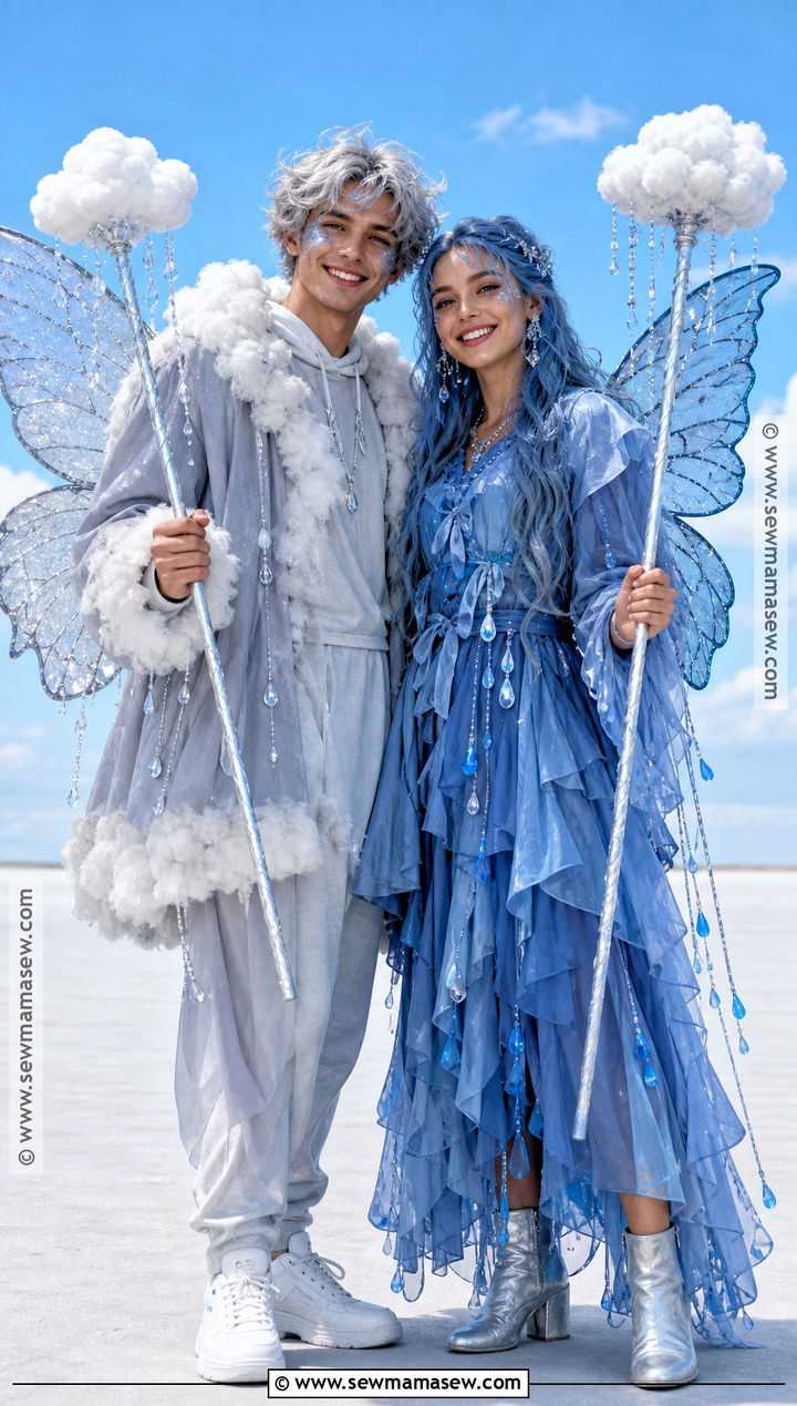 Cloud And Rain Fairy Couple Costume - 30 fairy couple costume ideas
