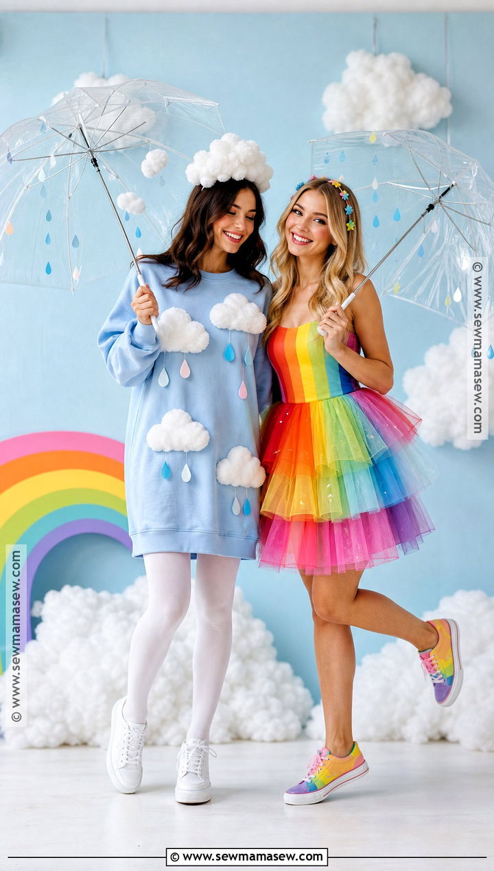 Cloud And Rainbow Best Friend Costume - 30 best friend costume ideas
