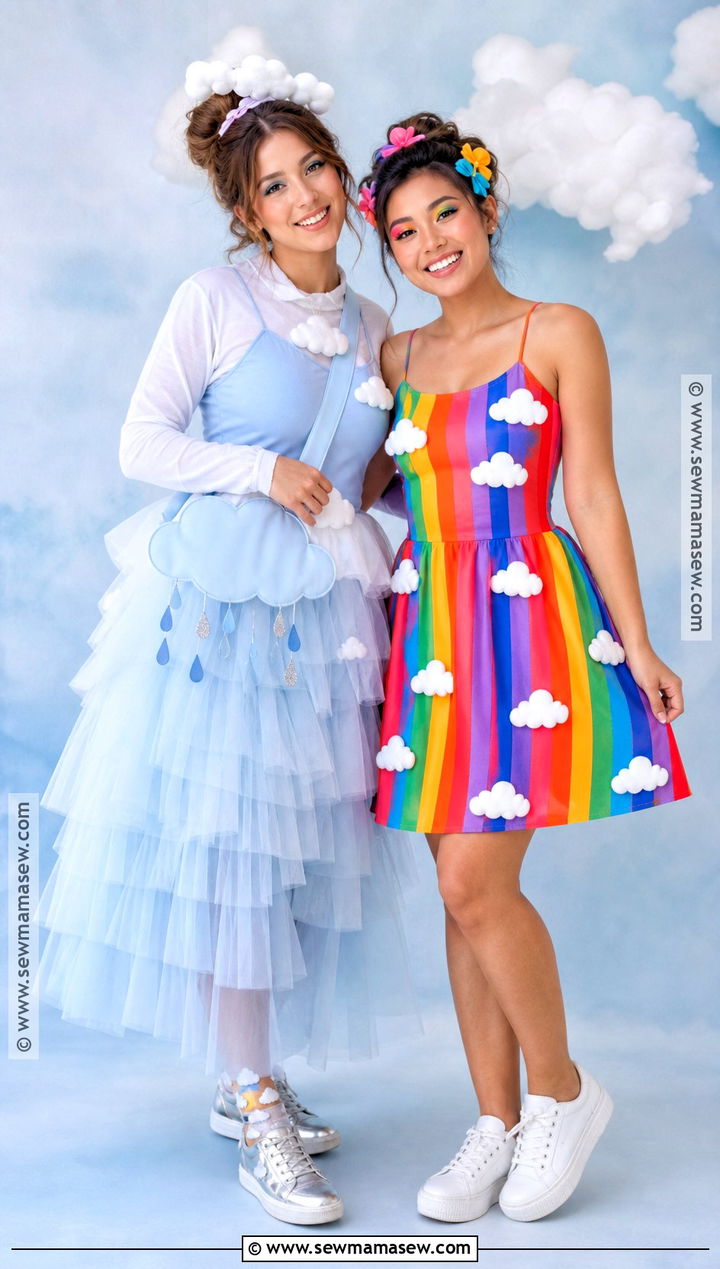 Cloud And Rainbow Costume - 35 best friends halloween costumes