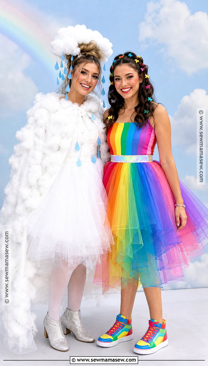 Cloud And Rainbow Costume - 40 duo costume ideas for best friends