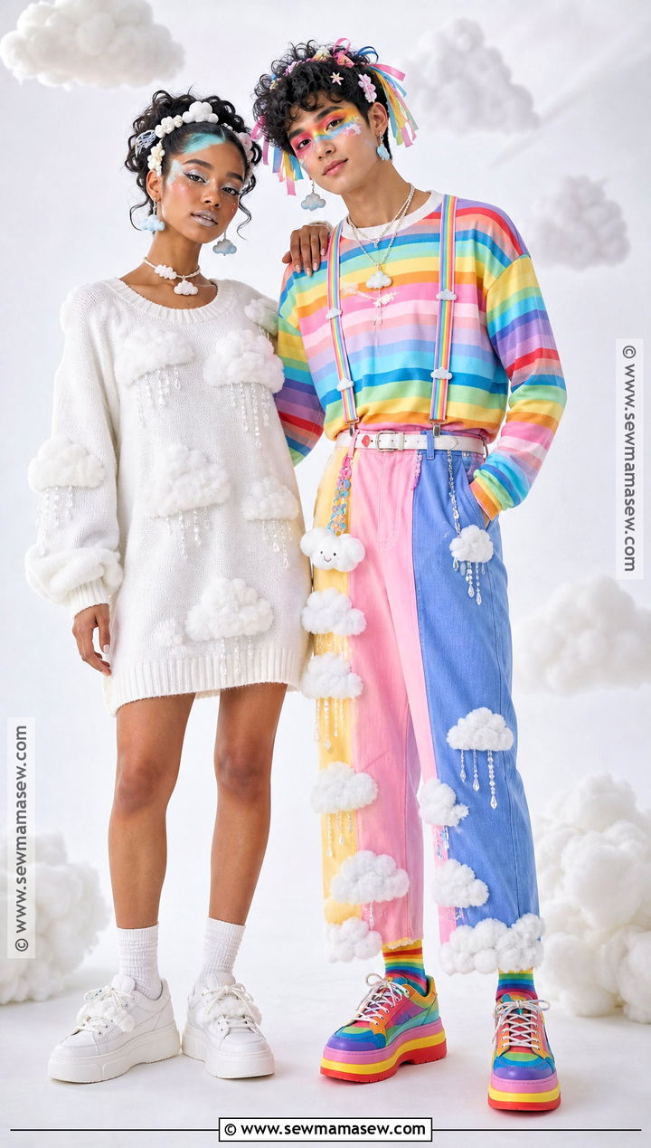 Cloud And Rainbow Costume - 40 wlw halloween costume ideas