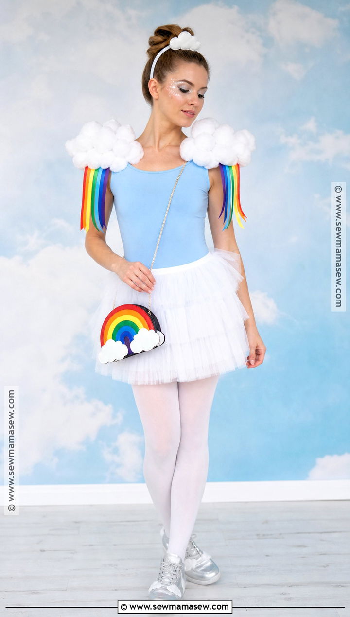 Cloud And Rainbow Costume With Tulle Skirt - 30 Fun Halloween Costumes for Women