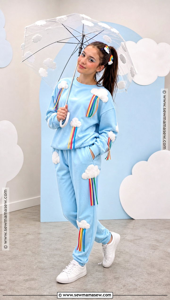 Cloud And Rainbow Weather Costume - 30 Good Halloween Costumes for Teenagers