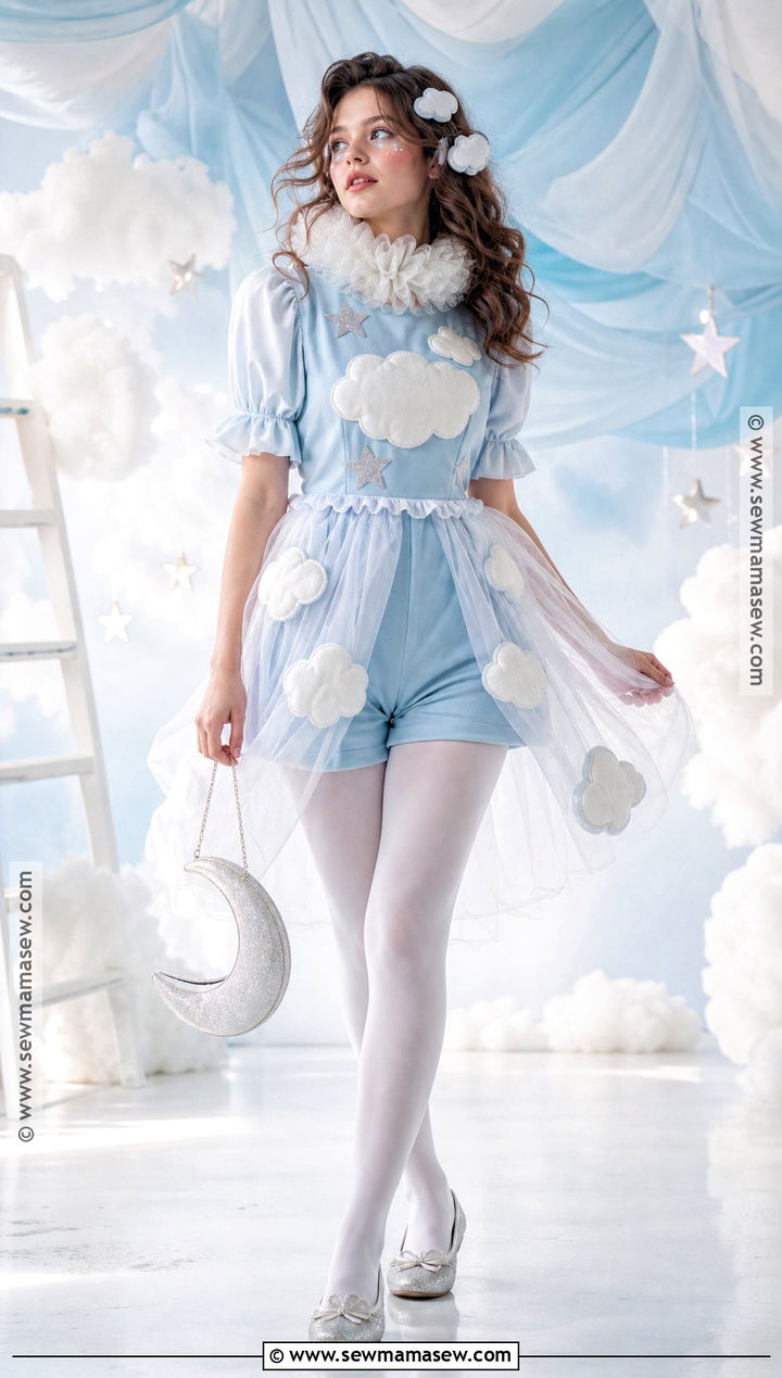 Cloud Clown Costume - 30 Cute Clown Costume Ideas for Women