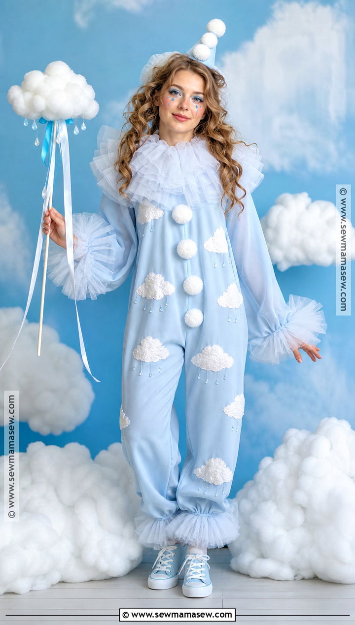 Cloud Clown Costume - 35 clown costume inspo ideas