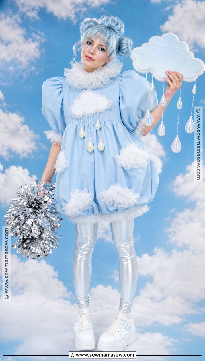 Cloud Clown Costume - 30 Clown Costume Aesthetic Ideas