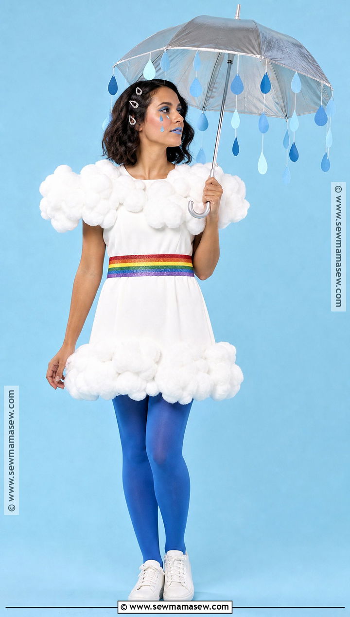 Cloud Costume With White Dress - 30 white dress halloween costume ideas