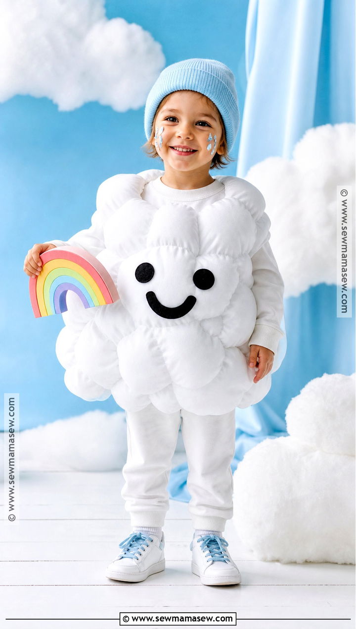 Cloud Ghost Costume - 30 kids ghost costume ideas