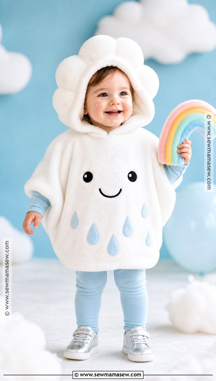 Cloud Toddler Ghost Costume - 30 toddler ghost costume ideas