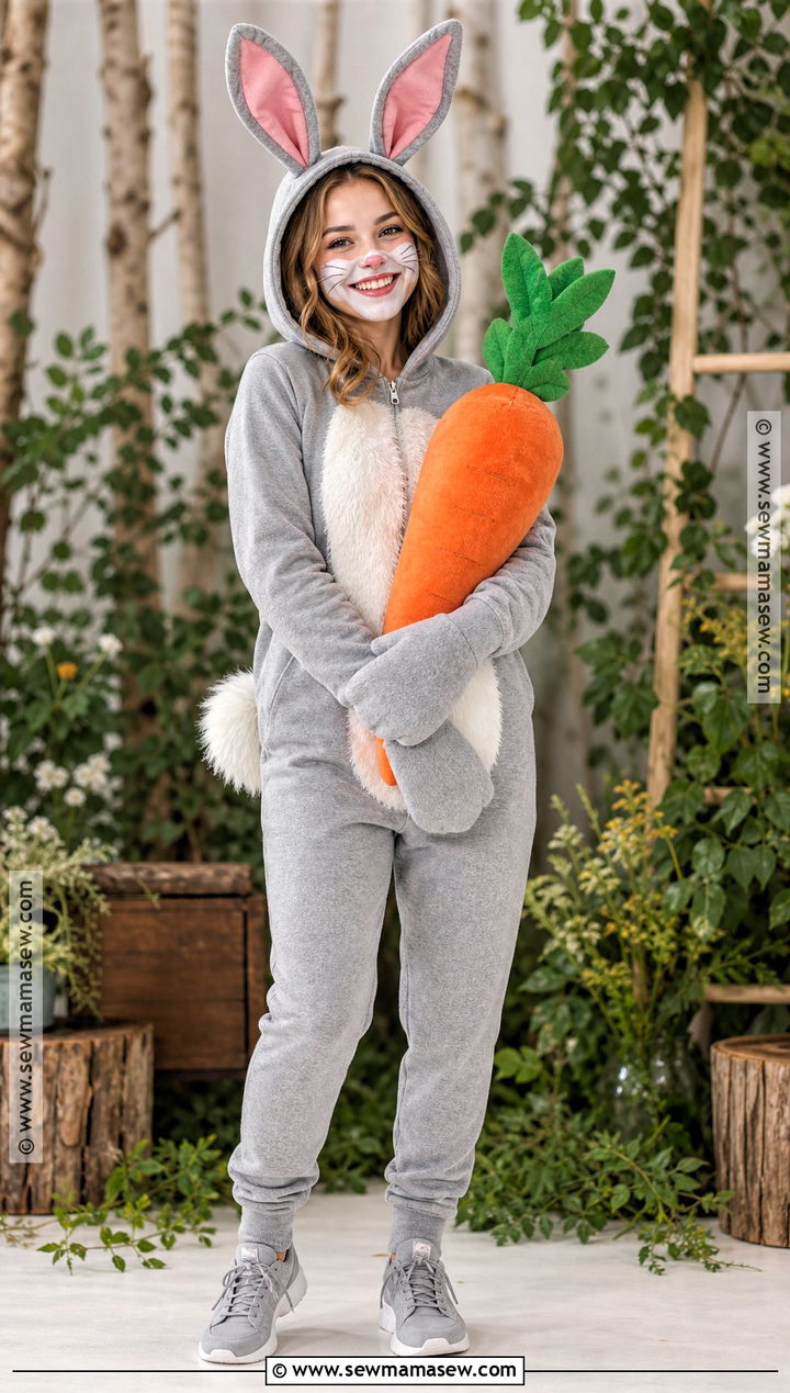 Clover Rabbit Costume With Gray Hoodie - 30 sofia the first costume ideas
