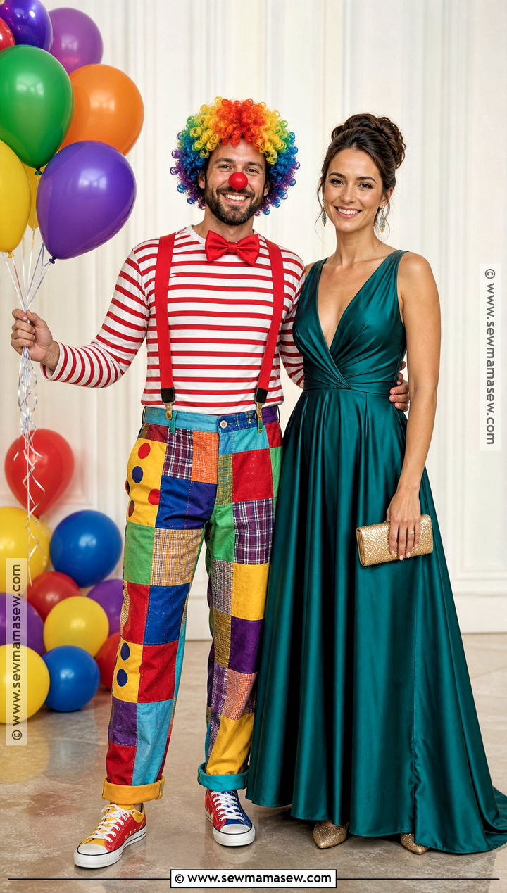 Clown And Gown Rhyming Costume - 30 Rhyming Costumes