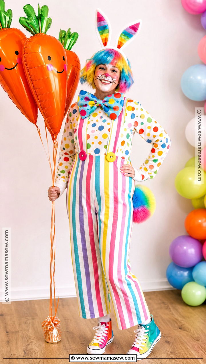 Clown Bunny Costume - 35 halloween costumes bunny